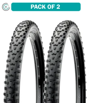 2 Pack Maxxis Forekaster Tire Clincher Wire Requires Tube Black 27.5 x 2.35 TB00328700