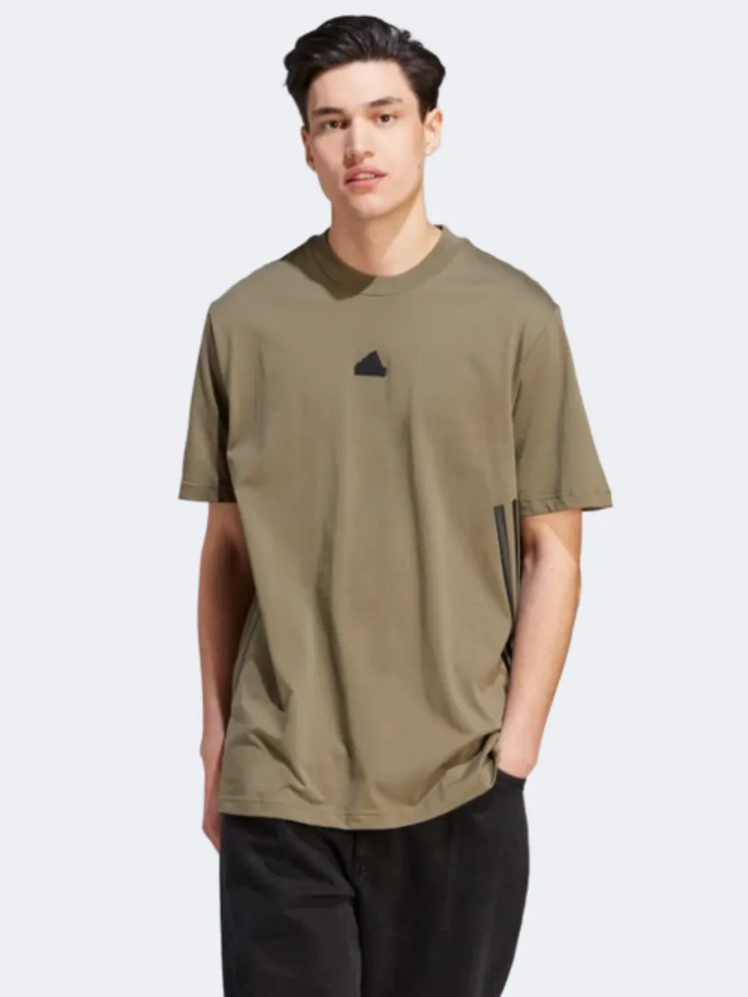 Adidas Future Icons 3S Men Sportswear T-Shirt Olive Strata/Black