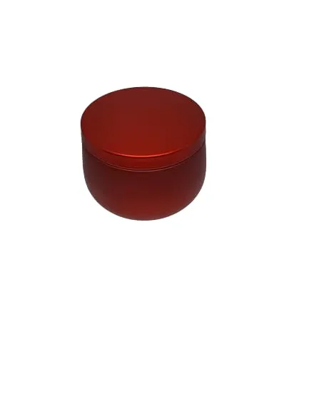 Avantika vitamas Red Empty Candle tin containers 79mm W x 88 mm B x 56 mm H.150 ml Capacity for Candle Making and Gifting (Pack of 12)