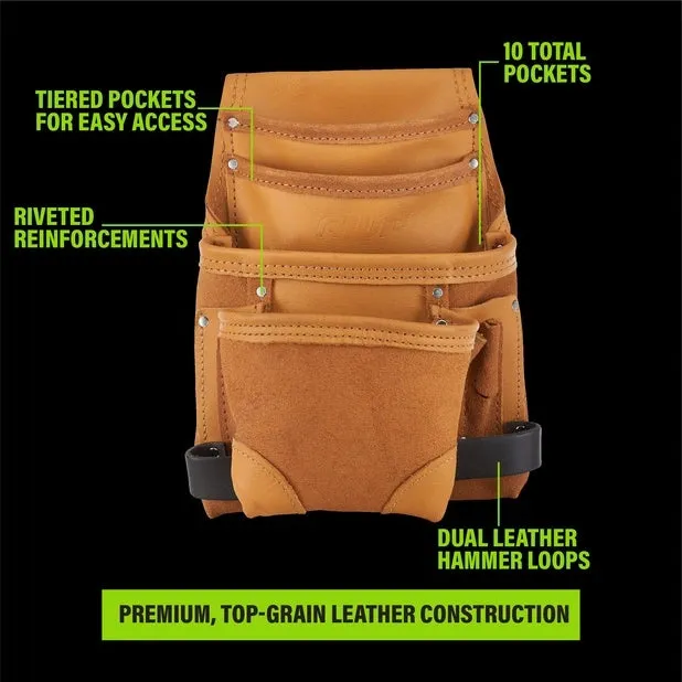 AWP LT-683-3 Classic Leather Tool Pouch