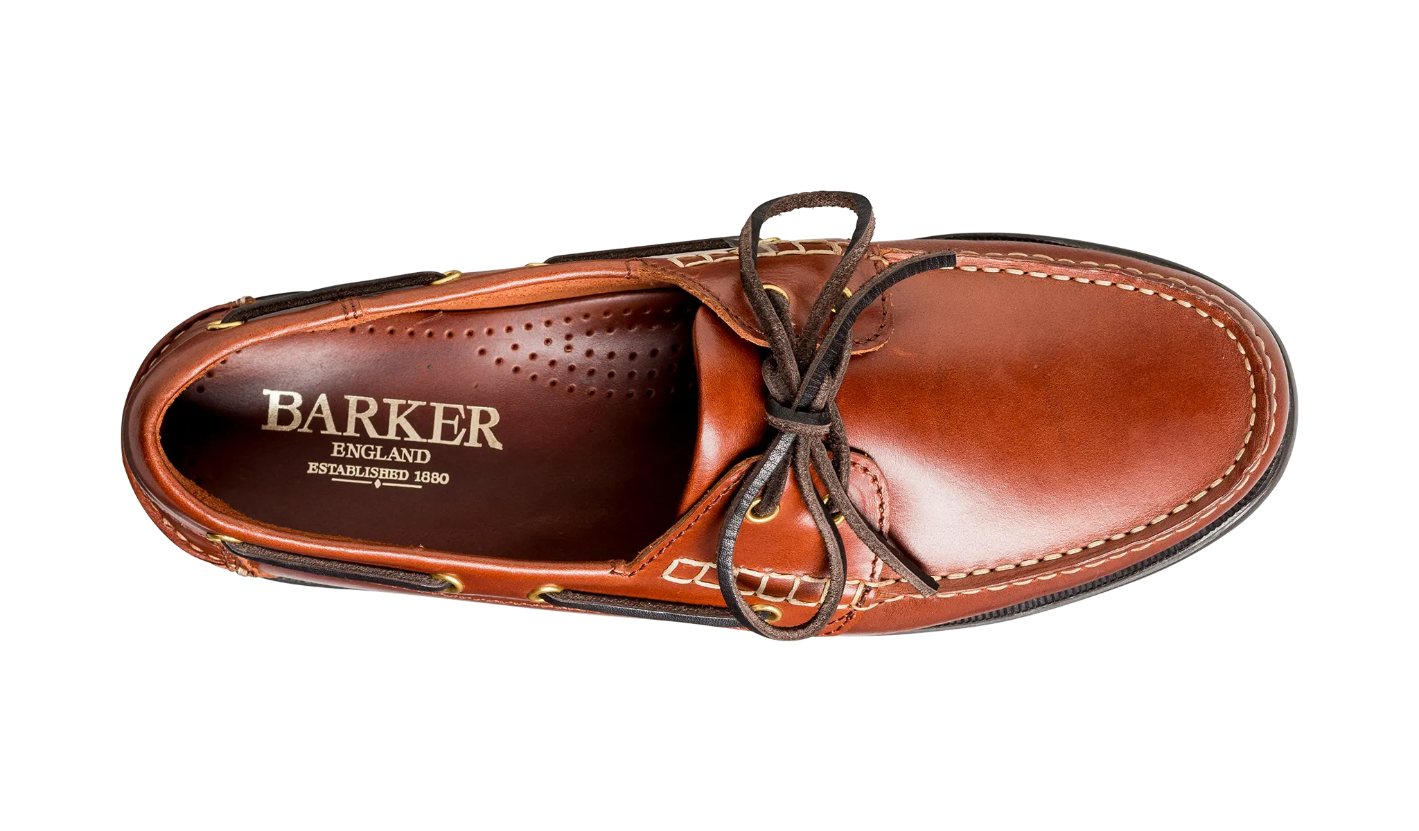 Barker Wallis Moccasin Shoe -  Brown Calf