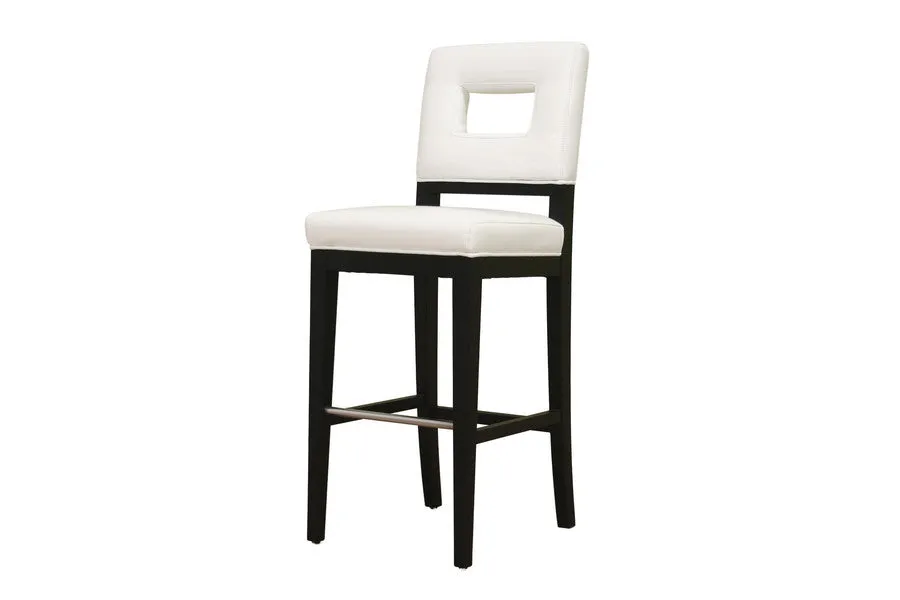 Baxton Studio Faustino Leather Barstool