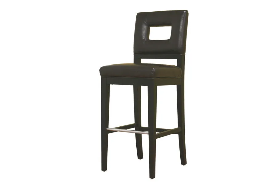 Baxton Studio Faustino Leather Barstool