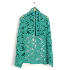 Bernat Zig Zagging Filet Crochet Shawl