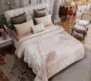 Bezzilish Home Luxury Style King Size Double Bed Blankets for Heavy Winter with Ultra Satin Special for Gift Purpose with Fancy Bag Packing Color - Light Pink