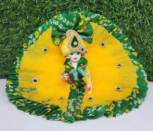 bhandhej dress for little kanha ji , ladoo gopal ji with pagdi dress