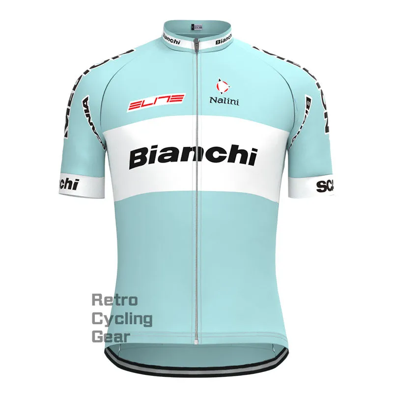 Bianchi Grey Green Retro Long Sleeve Cycling Kit