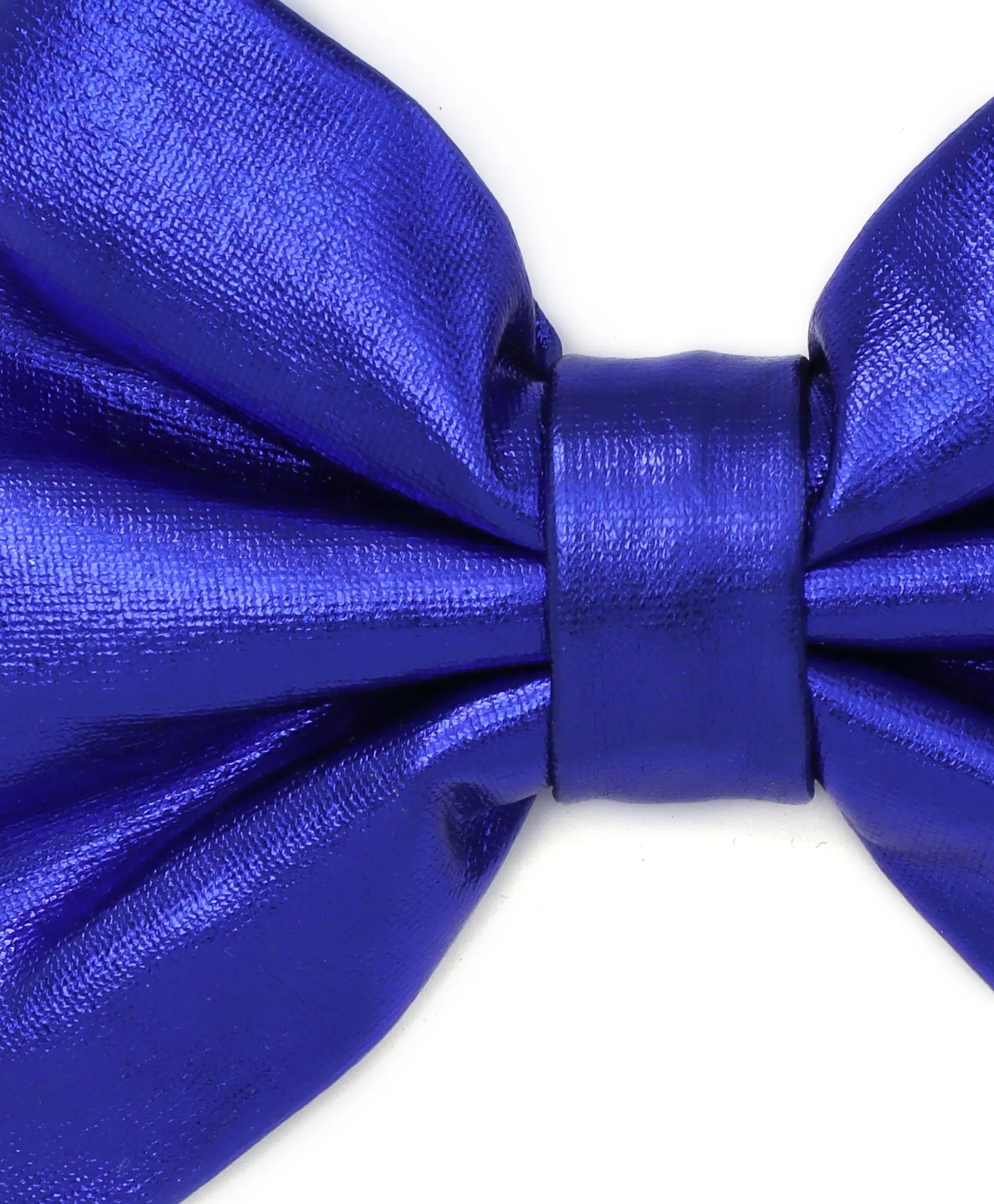 Big Leather Bow Headband - Purple