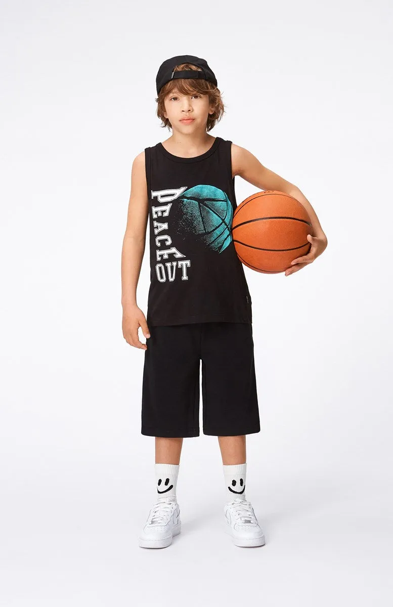 Black basketball boys shorts