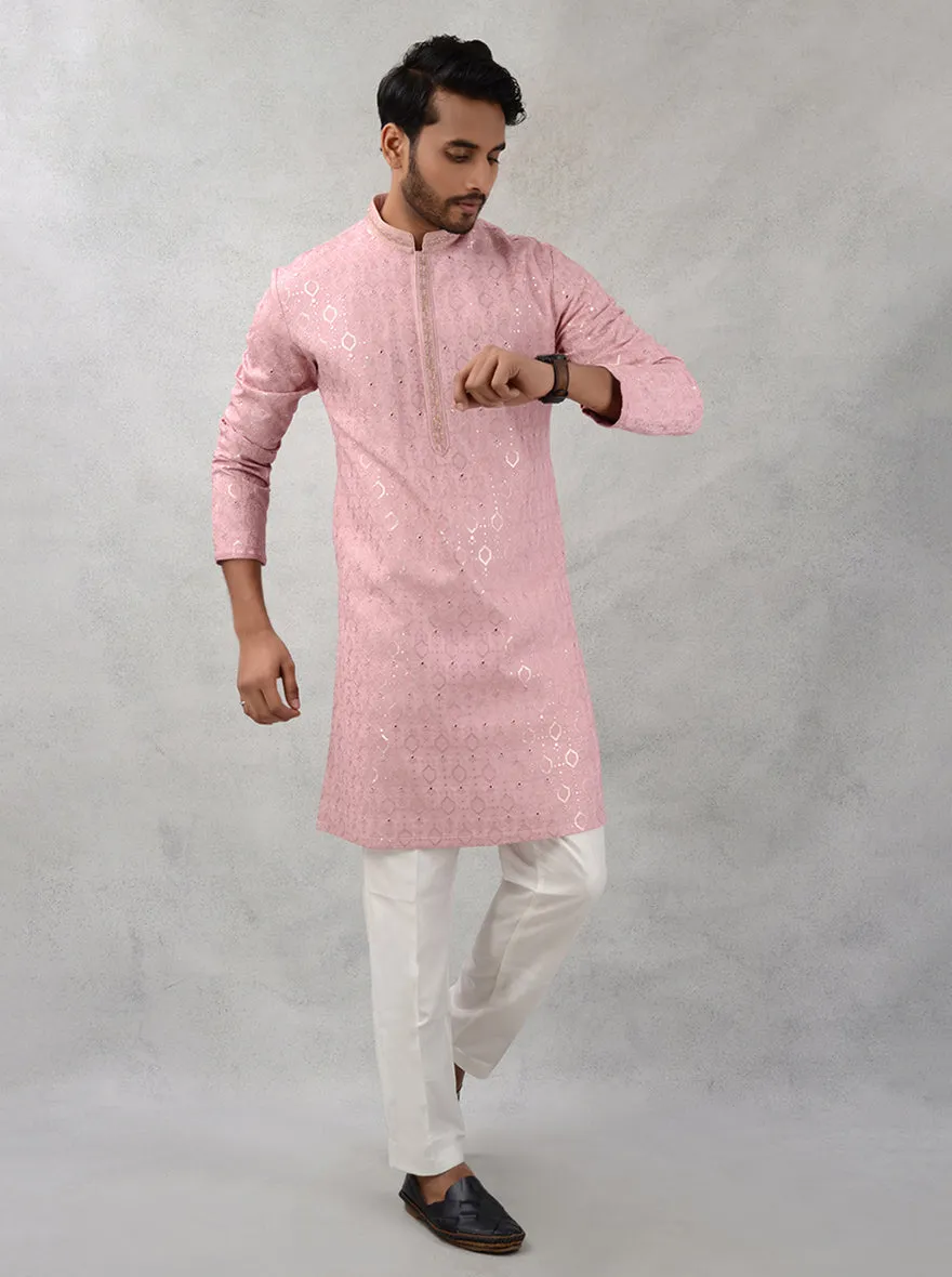 Blossom Pink Kurta Pajama | TULA