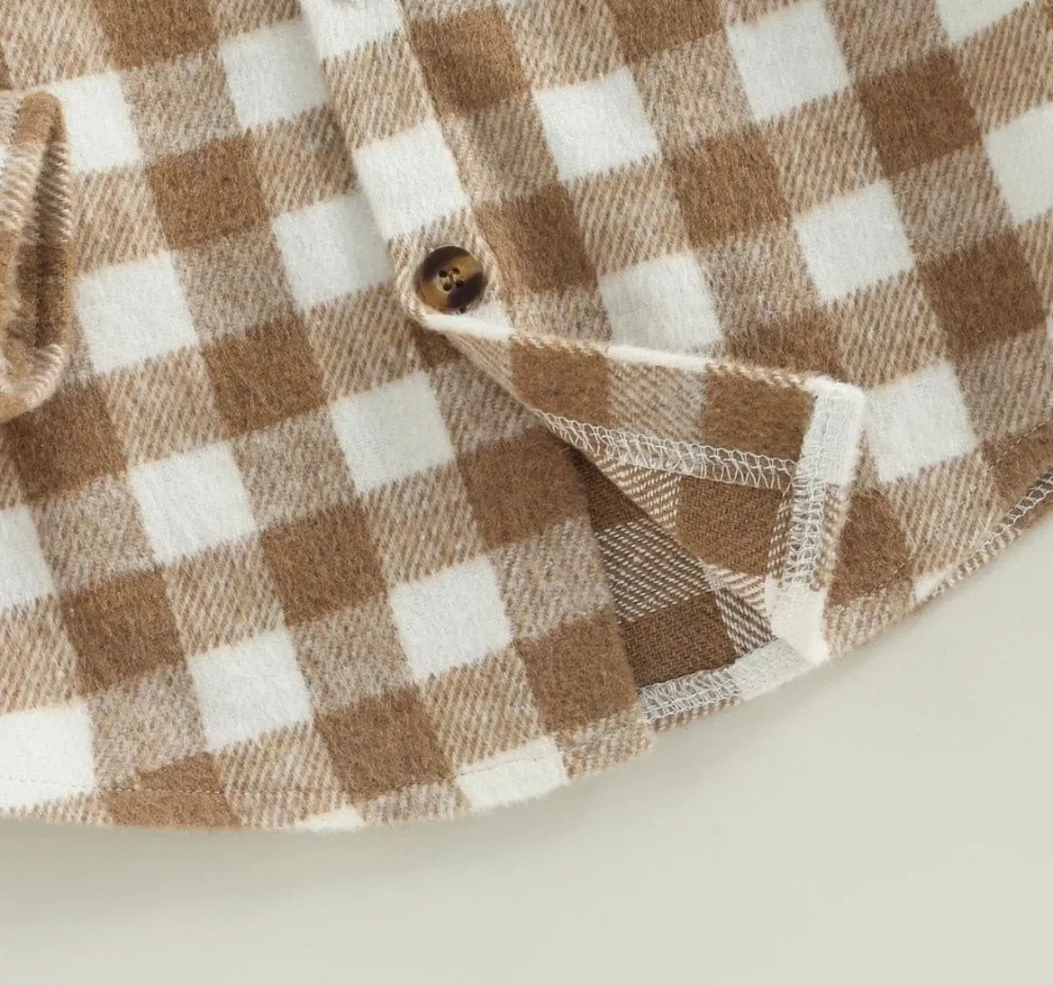 Boys Plaid Cotton Shirt - Black & White Check