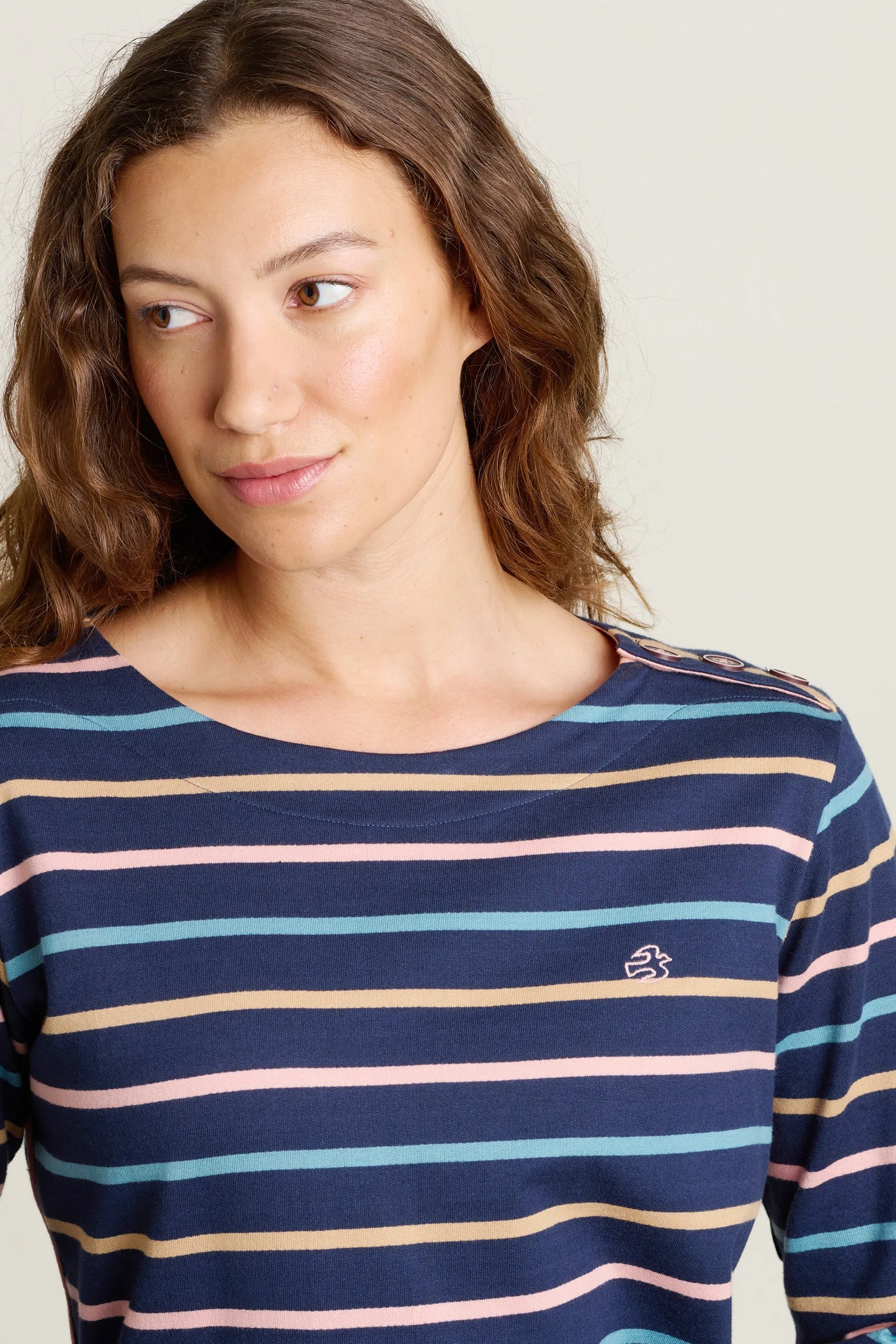 Brakeburn 14 Navy Bella Crew Neck T-Shirt