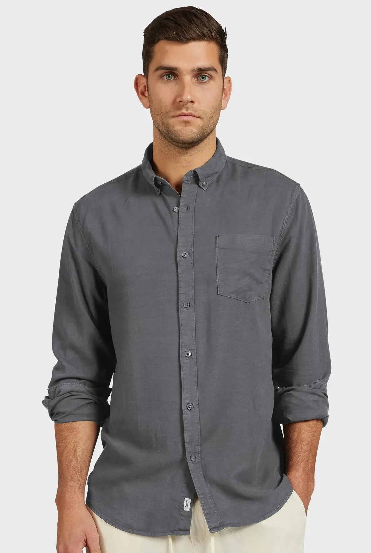 Burton Shirt in Magnet Grey