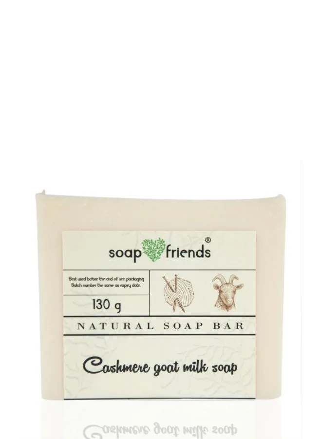 Cashmere Goat Milk Soap Bar | Gentle Cleansing Cashmere Soap for Nourished and Moisturized Skin,130gm | Soap&Friends