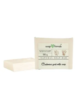 Cashmere Goat Milk Soap Bar | Gentle Cleansing Cashmere Soap for Nourished and Moisturized Skin,130gm | Soap&Friends