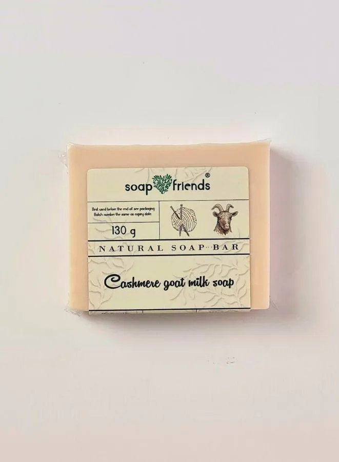 Cashmere Goat Milk Soap Bar | Gentle Cleansing Cashmere Soap for Nourished and Moisturized Skin,130gm | Soap&Friends