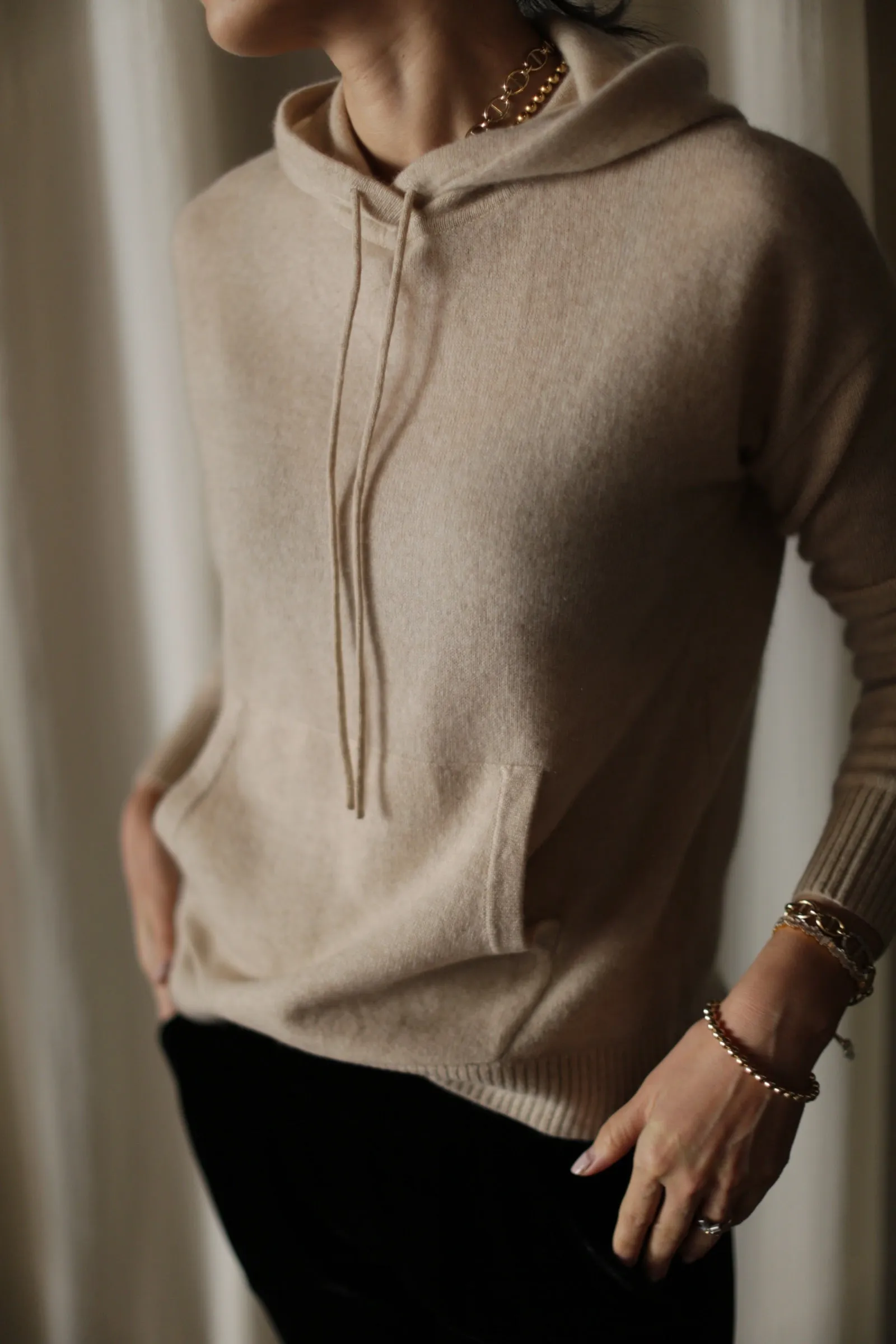 Cashmere Pullover Hoodie