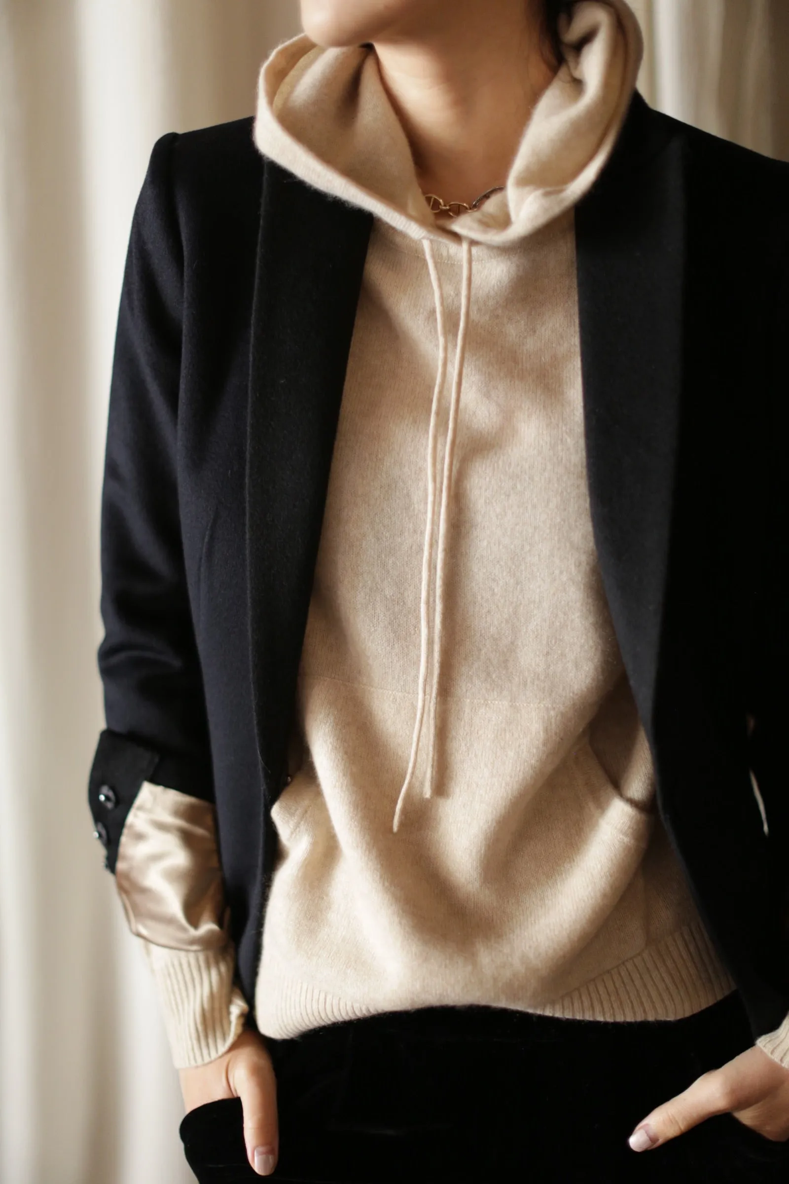 Cashmere Pullover Hoodie