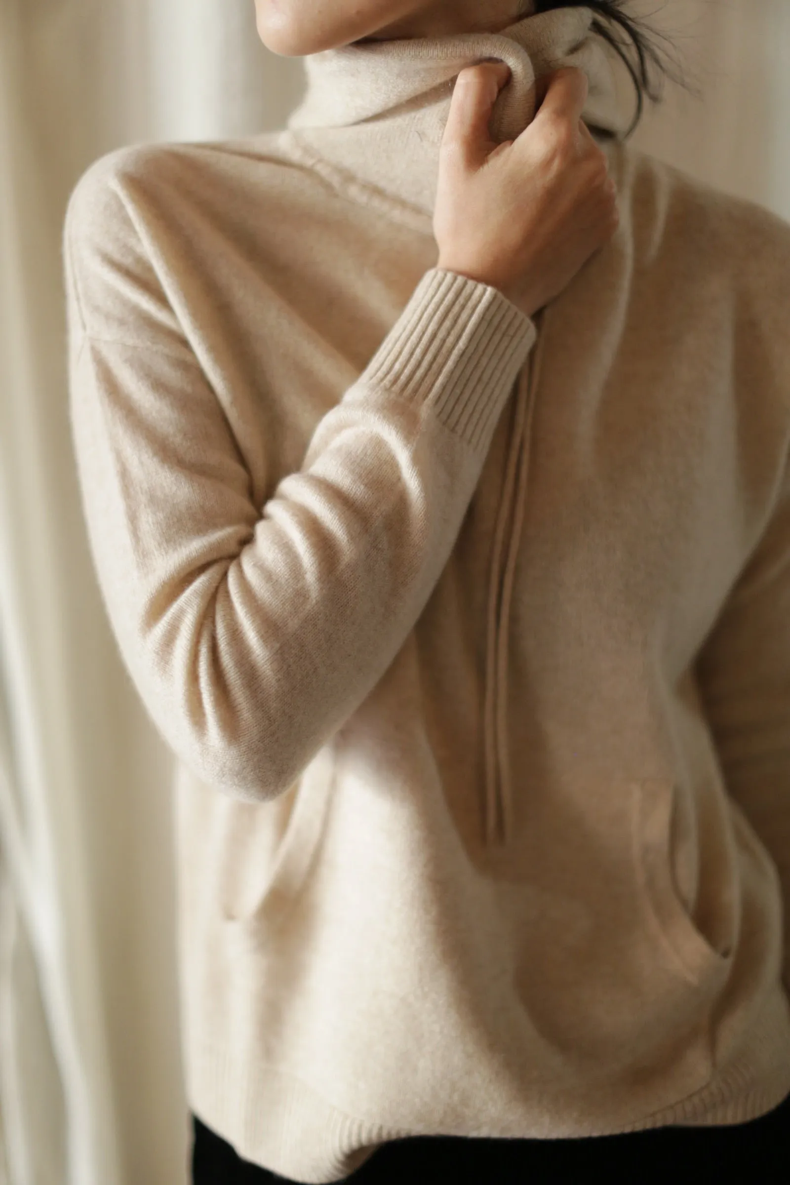 Cashmere Pullover Hoodie