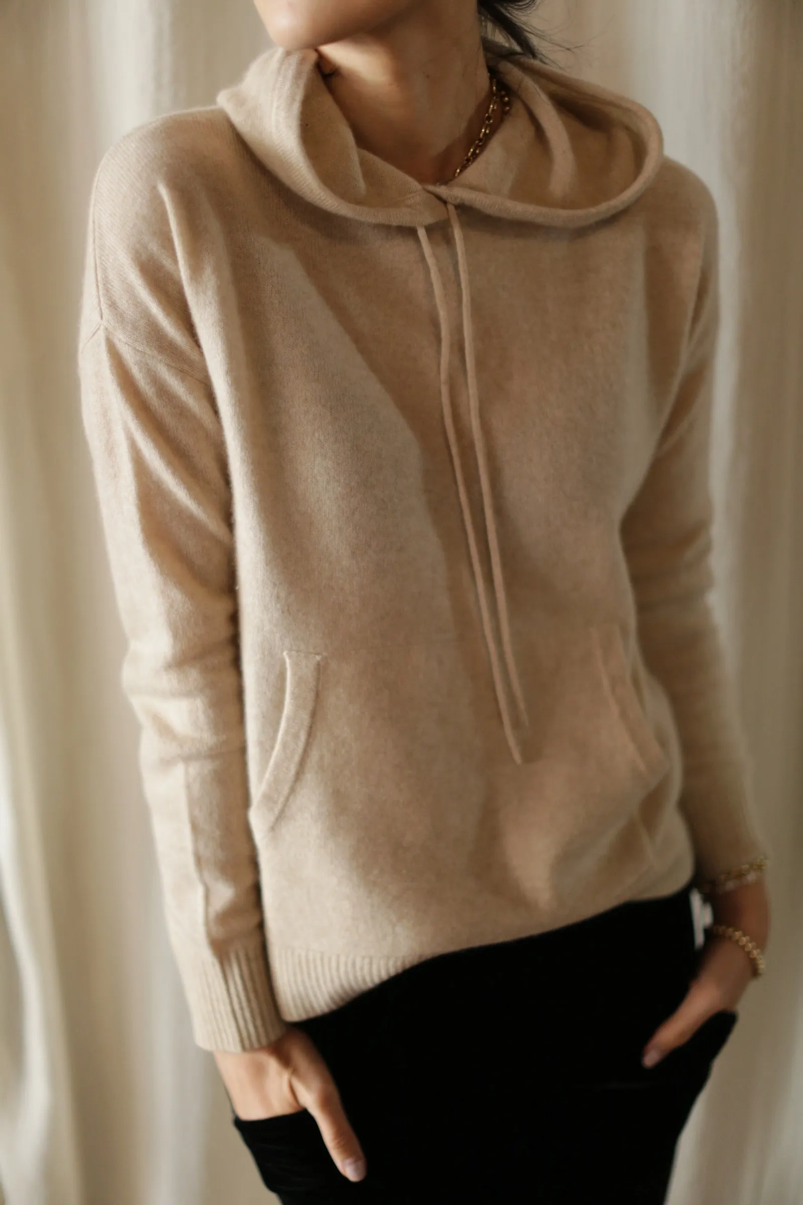 Cashmere Pullover Hoodie