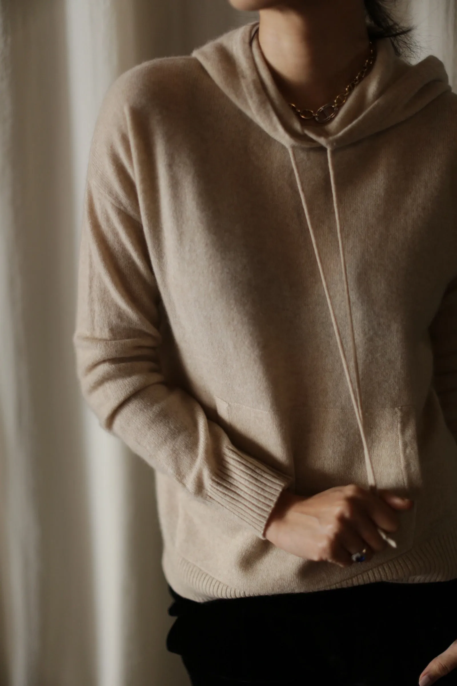 Cashmere Pullover Hoodie