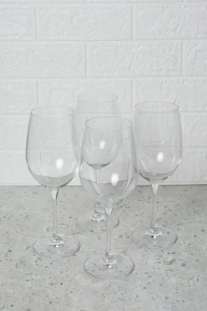 Clear Crystal Glass Set Of (4 Piece)