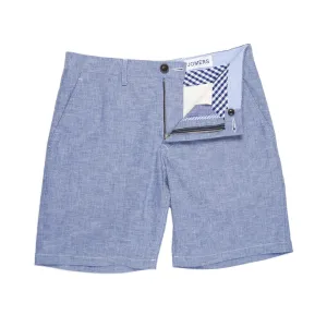 Concord - Washed Blue Oxford Shorts