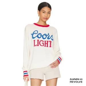 Coors Light 1980  - Cashmere Sweater - White & Red