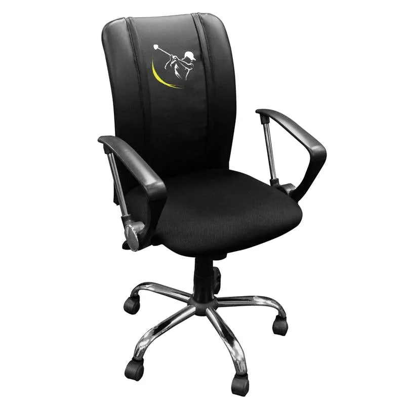 Curve Task Chair with Golf Swing Yellow Logo Panel