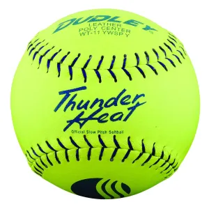 Dudley Thunder Heat Leather WT11Y USSSA Classic W Softball - One Dozen: 4U526Y