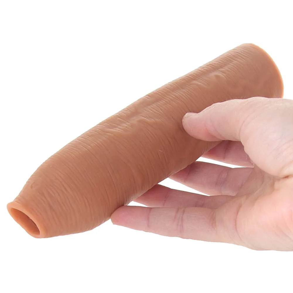 Fantasy X-tensions Elite Uncut Silicone Enhancer in Tan