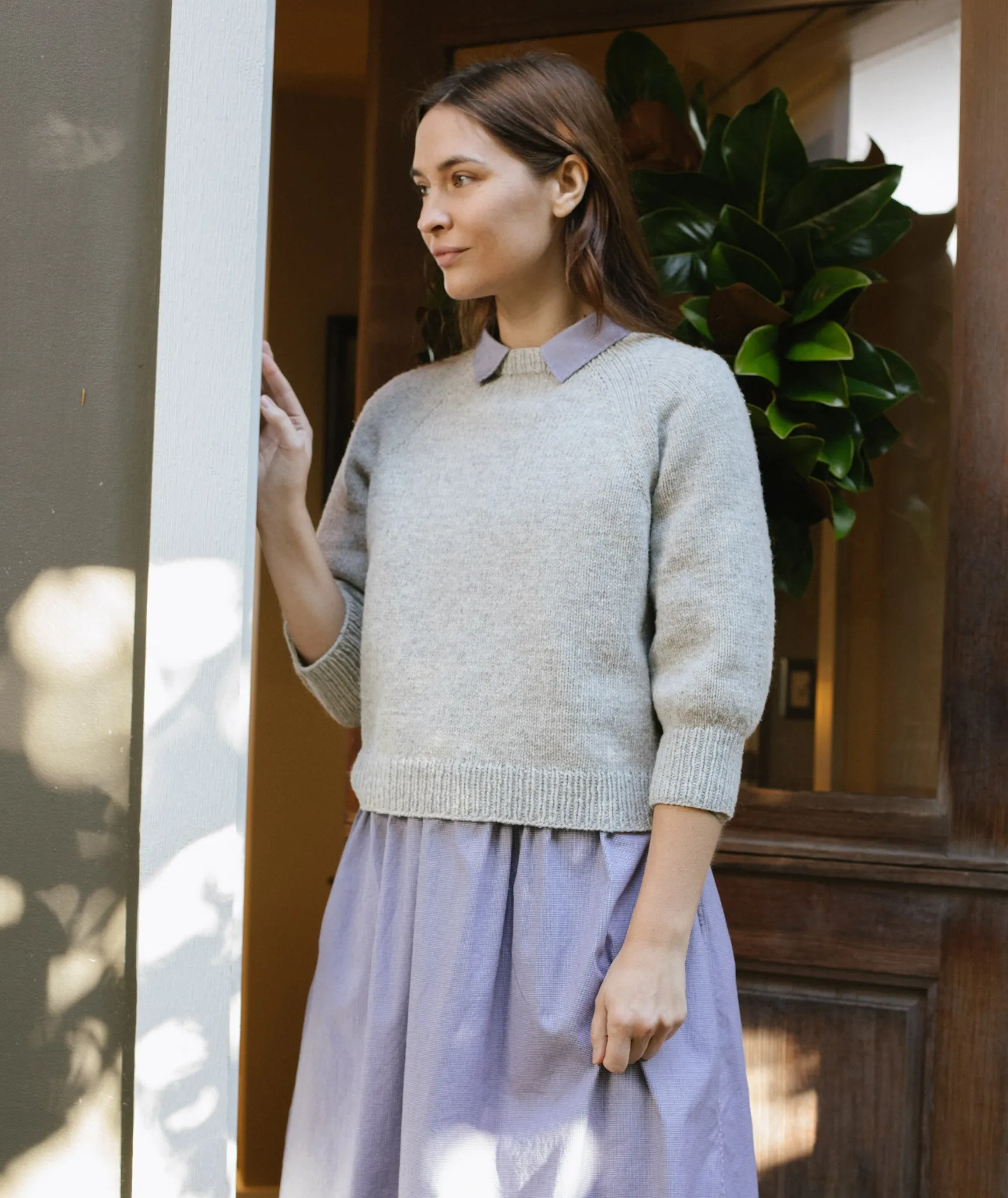 First Raglan Sweater Using Brooklyn Tweed Tones