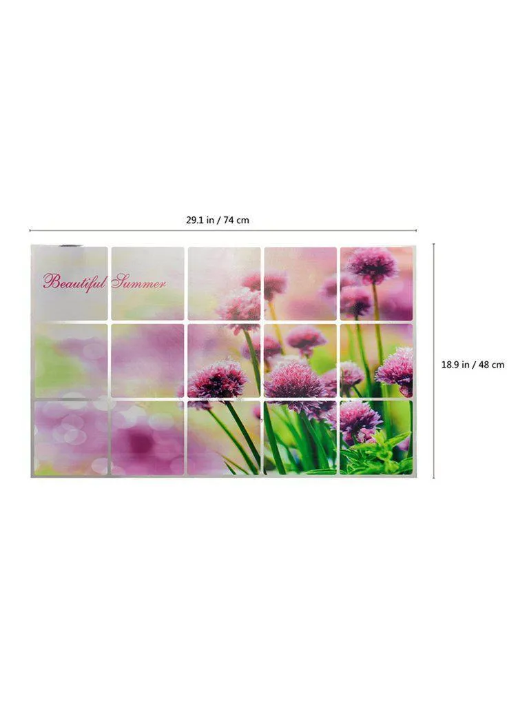 Flower Pattern Oil Proof Sticker