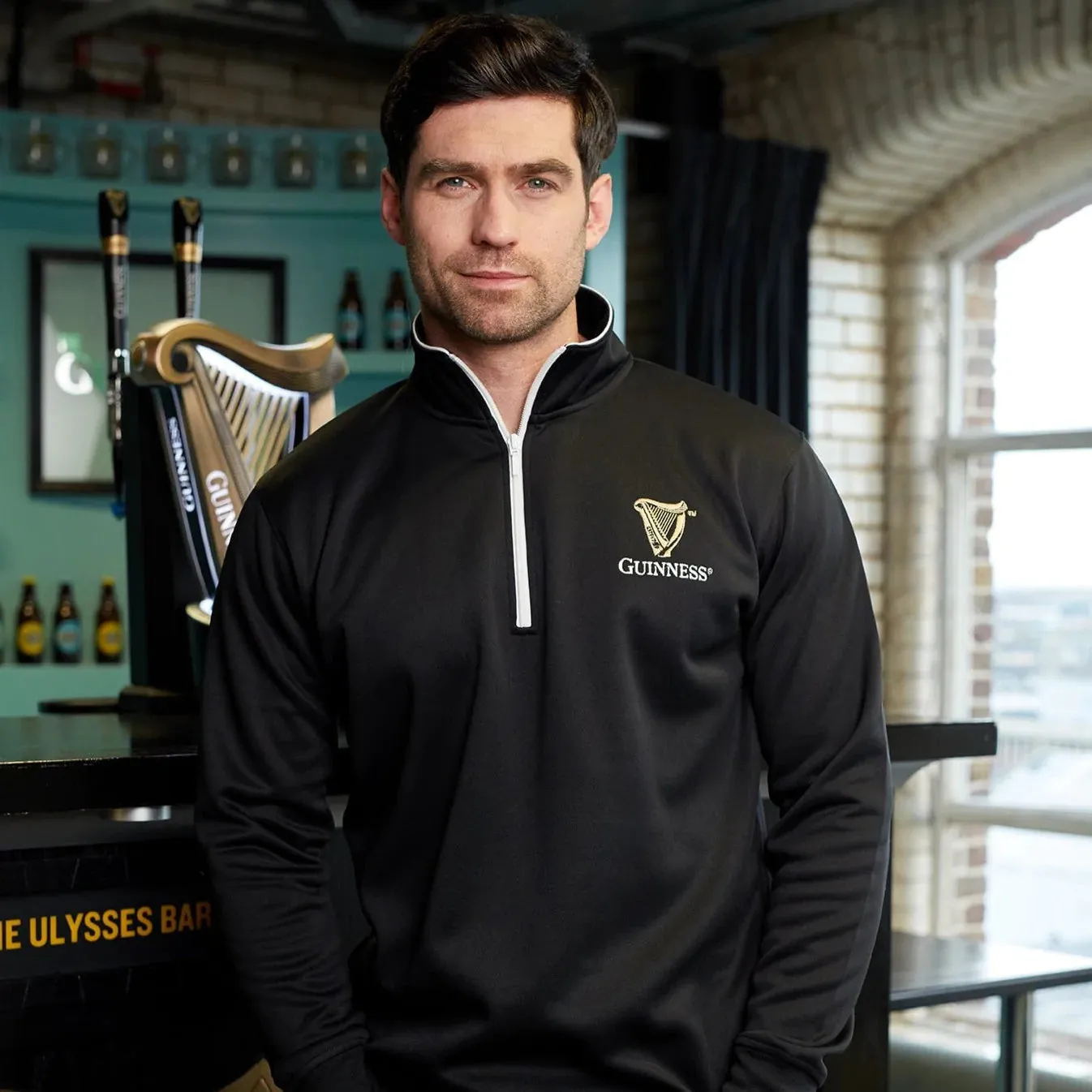 Guinness Half Zip Sweater