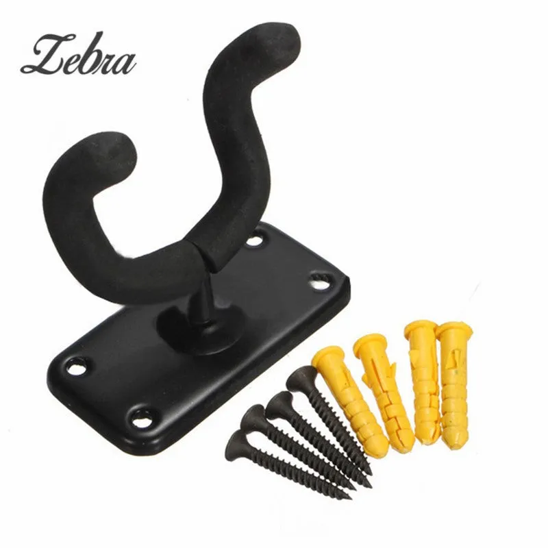 Guitar Hanger Hook Holder Wall Mount Stand Rack Bracket Display Fits Most Guitar Bass Accessories Easy To Install Screws