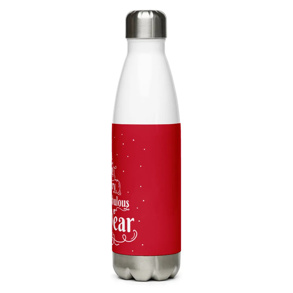 Happy And Fabulous New Year Stainless Steel Water Bottle