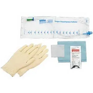 Hollister Apogee Closed System Firm Intermittent Catheter Kit, 14Fr, 6"