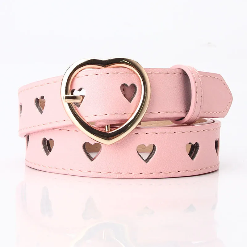 Hollowed Heart Shape Belt Women's All-Match Sweet Girl Woolen Skirt Decorative Belt