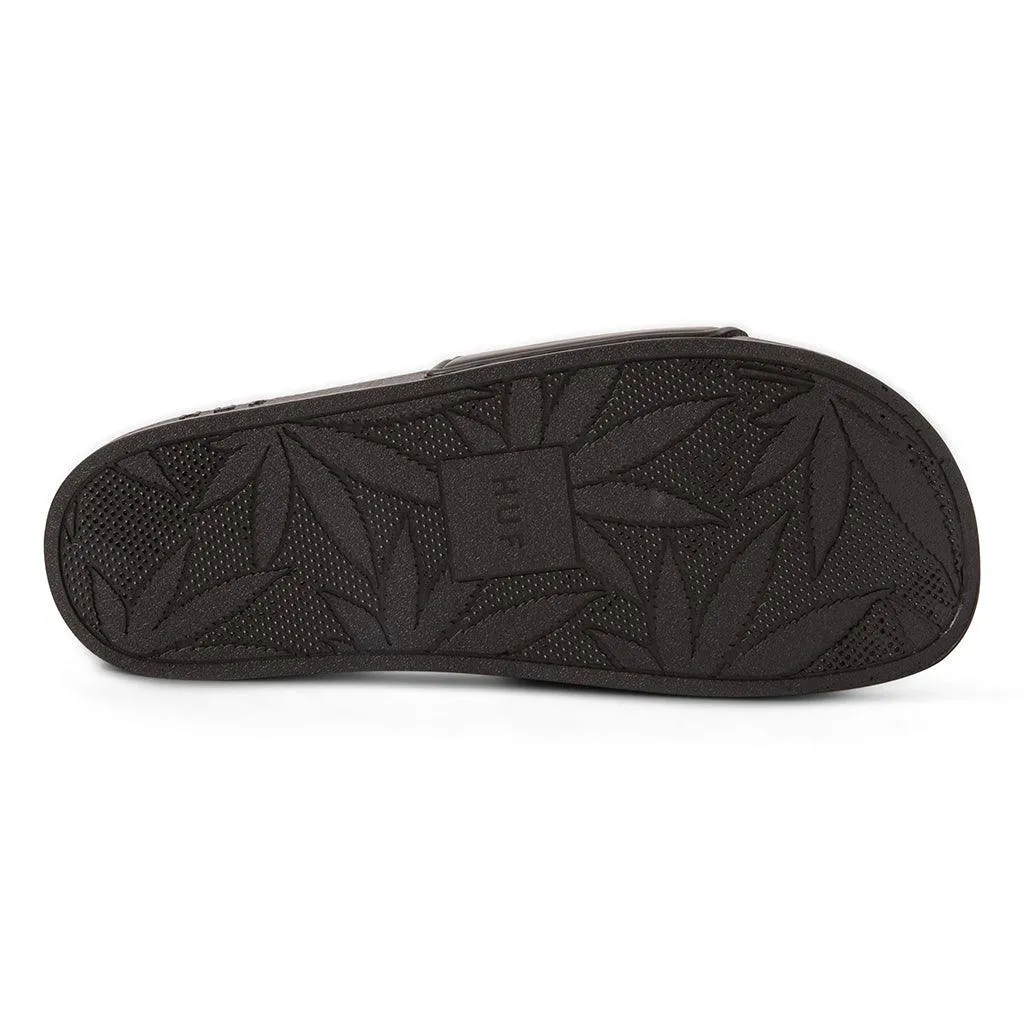 HUF x Thrasher Slides - Black