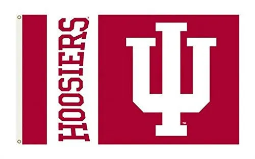 Indiana Hoosiers College Premium Polyester Flag Banner Sign