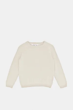 Infant Boys Cream Plain Pullover