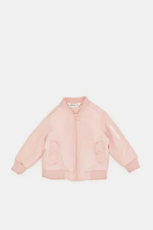 Infant Girls Pink Zipper Jacket