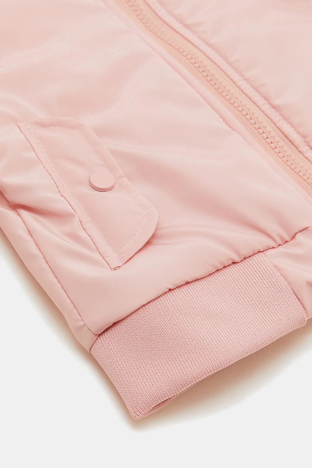 Infant Girls Pink Zipper Jacket