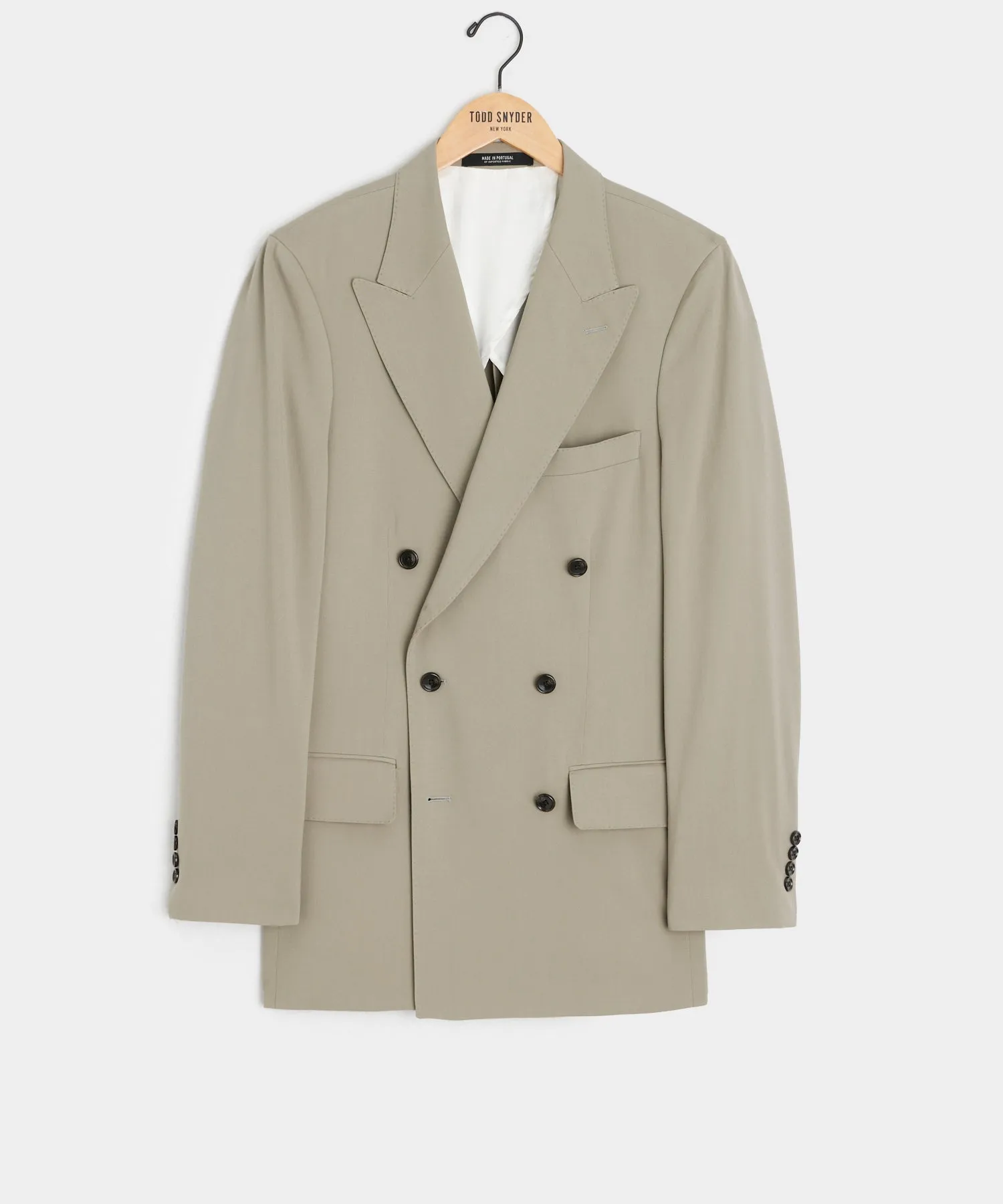 Italian Gabardine Wythe Jacket in Stone