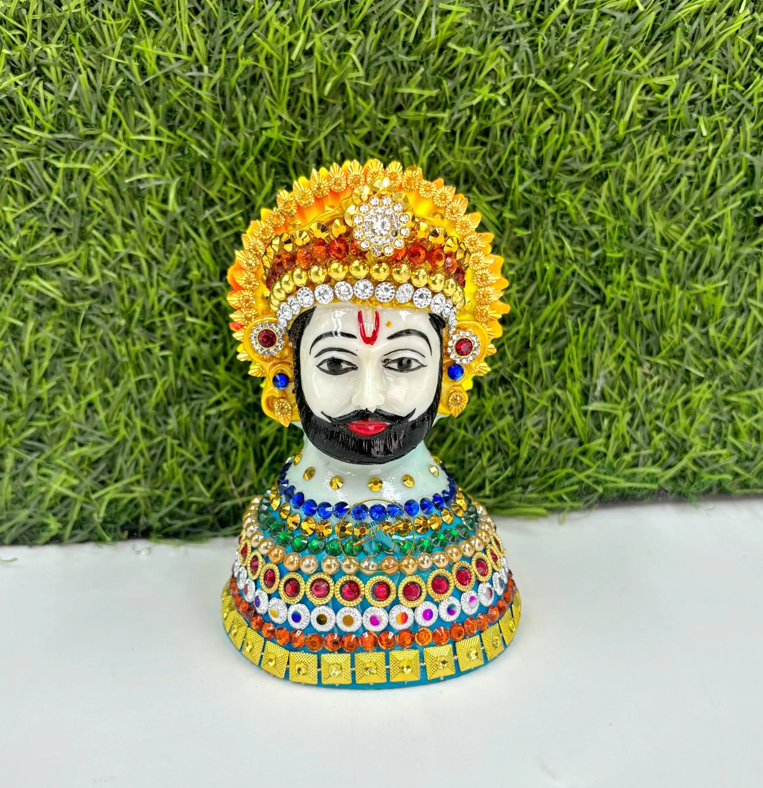 Khatu Shyam ji Idol Polyresin Material