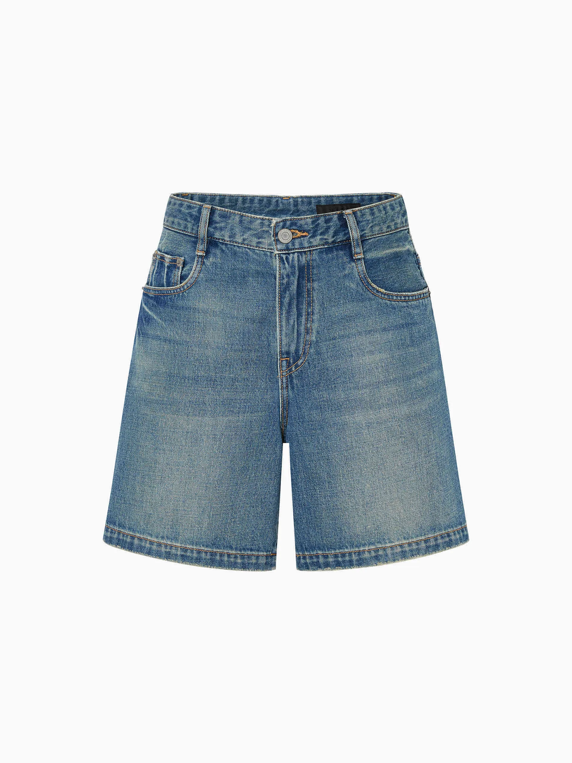 Loose Fit Denim Shorts