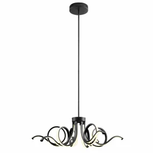 Magnolia LED Adjustable Chandelier //  Black