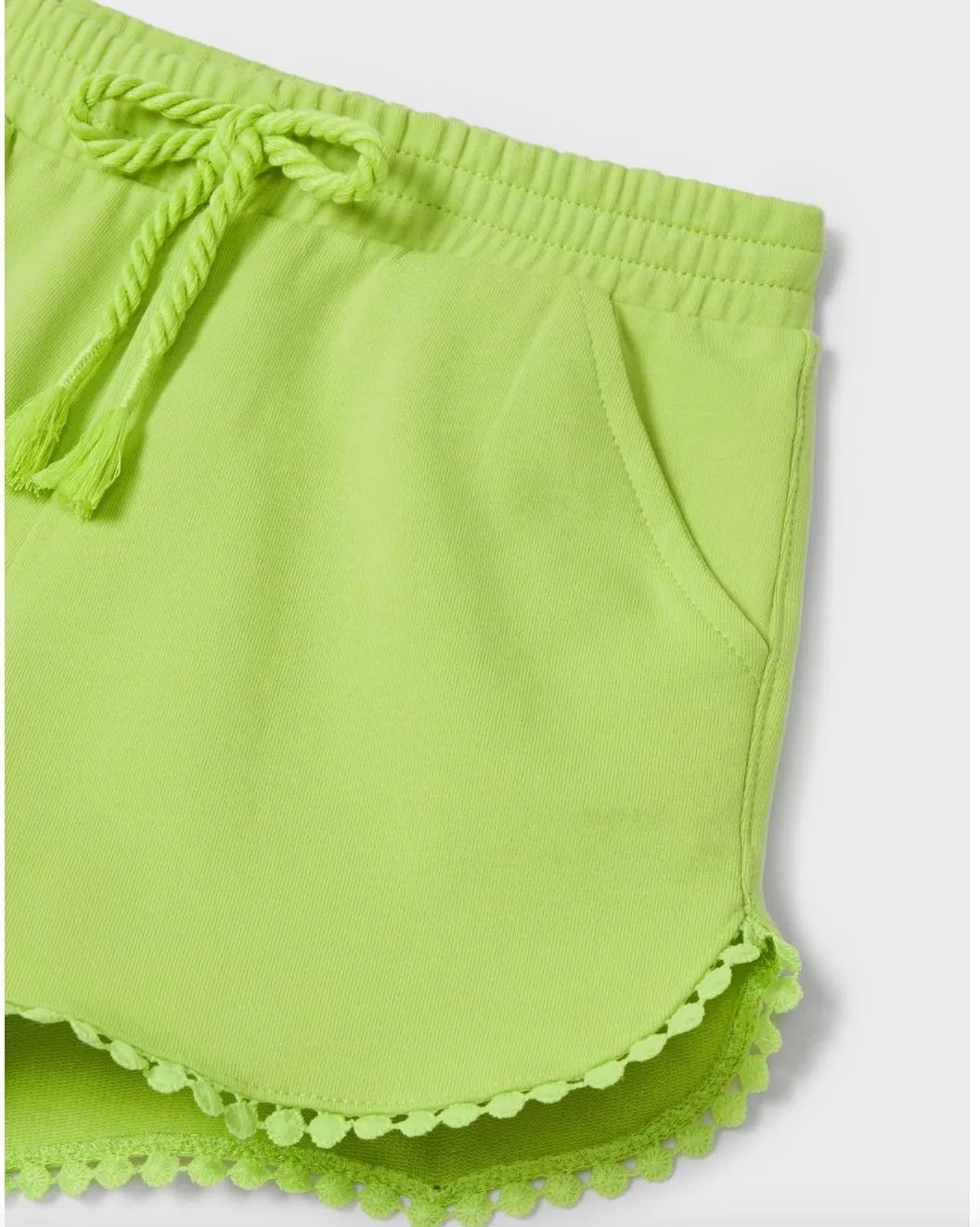 Mayoral Girls Ecofriends Lime Organic Cotton Shorts