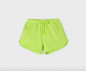 Mayoral Girls Ecofriends Lime Organic Cotton Shorts