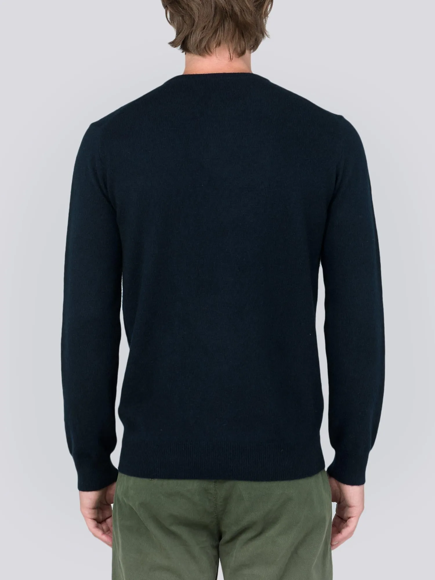 Men Crew Neck Sweater_Dark Navy